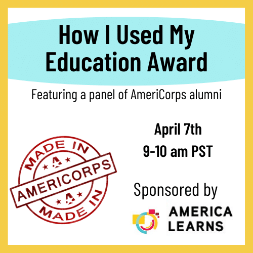 How I Used by AmeriCorps Education Award