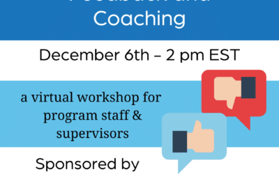 New AmeriCorps Workshop! The Essentials of Feedback and Coaching
